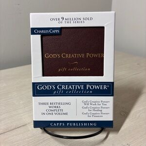Gods Creative Power Gift Collection Capps Leather Christian Faith Scripture 3in1